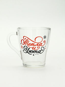 Кружки стеклянные новогодние Персонажи, набор 2 шт. - Дорого внимание фото 3