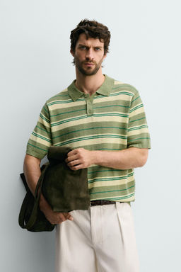 POLO PUNTO JACQUARD RAYAS / rayas - Zara фото 2