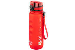 Бутылка для воды 500 мл 6,5*6,5*23 см "Style Matte" с углублениями д/пальцев красная