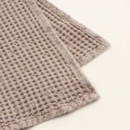 Полотенце вафельное SL HOME: Linen «Саббиа», 60×140 см, бежевое