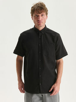 Regular Fit K?sa Kollu Poplin Erkek G?mlek