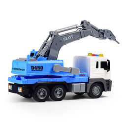 Машина "СтройМощь" 1:16 (свет, звук) в коробке (цвет синий)