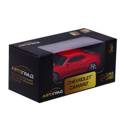 Машина металлическая CHEVROLET CAMARO, 1:64, цвет красный - АвтоГрад фото 4