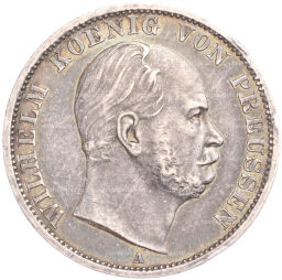 Монета 1 союзный талер 1870 года A Пруссия