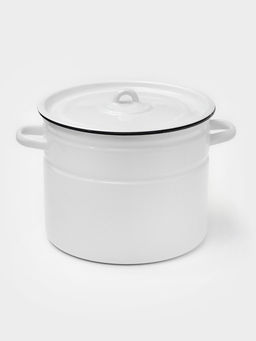 Кастрюля эмалированная, 9 л, d=26 см, с крышкой, без деколи, МИКС