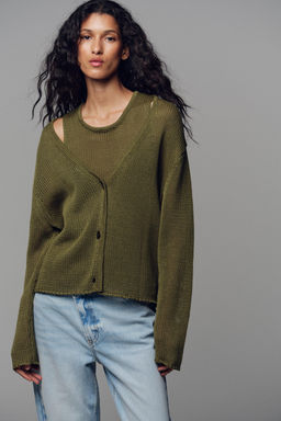 100% COTTON KNIT CARDIGAN - Zara фото 2