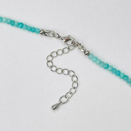 Колье из Амазонита и Жемчуга 38 см +