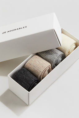 Pack de 4 calcetines de canal? en mezcla de lana