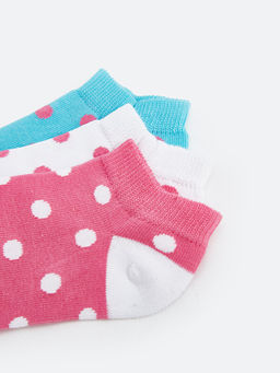 Puantiyeli K?z ?ocuk Patik ?orap 3l? - Waikiki фото 3