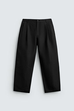 RELAXED FIT PLEATED TROUSERS - Zara фото 6