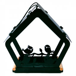 Кормушка для птиц металлическая Птичий дворик 28,5х20х37см, черный (Россия) - Домашняя мода фото 5