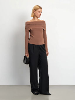 Элегантный топ с открытыми плечами - Emka фото 3