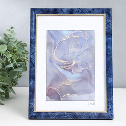 Фоторамка пластик "Офис 8" 15х21 см, бирюза (пластик)