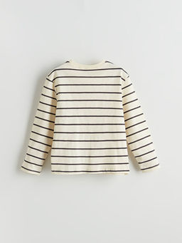 Bisiklet Yaka ?izgili Erkek ?ocuk Ti??rt