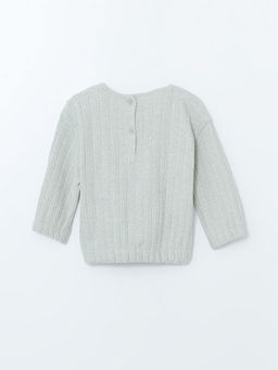 Bebe Yaka Fitilli K?z Bebek Sweatshirt