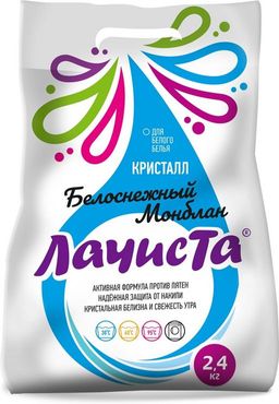 LA CHISTA стир.порошок 2400гр д/белого Белоснежный монблан