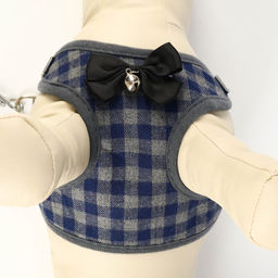 Комплект амуниции с мягкой шлейкой, М, поводок 120 х 1 см, ОШ 28-48 см, ОГ 32-52 см, серый - Пижон фото 6