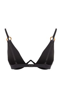 TRENDYOLMILLA Siyah Balkonet Ters V Balenli Dokulu Bikini Ustu TBESS20BU0194  фото 8
