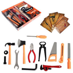 Набор инструментов Супер мастер, с обучающими карточками, 13 элементов