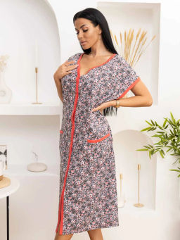 Халат женский, цвет серый