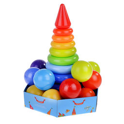 Радуга Макси развив.набор в подлож.с мячиками