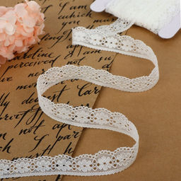 Кружево эластичное, 17 мм, 10±1 м, айвори