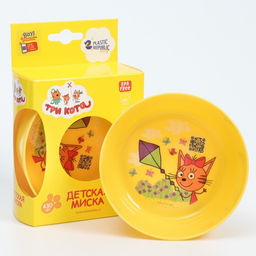 Цена за 2 шт. Тарелка детская Три Кота, 430 мл