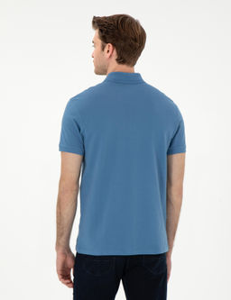 Koyu Mavi Slim Fit Basic Ti__rt - Pierre cardin фото 5