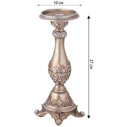 ПОДСВЕЧНИК КОЛЛЕКЦИЯ РОКОКО, 10*10*27CM - Lefard фото 3