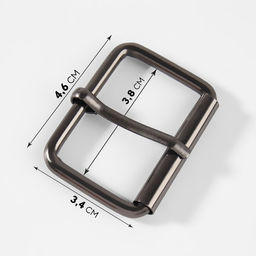 Пряжка проволочная, 4.6×3.4 см, 38 мм, 5 шт., цвет чёрный никель