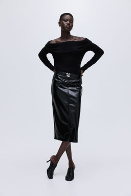 Jersey off-the-shoulder - H&m фото 4