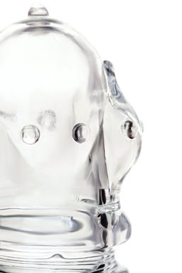 Насадка на пенис TOYFA A-Toys Baldi, TPR, прозрачный, 15,3 см  фото 7