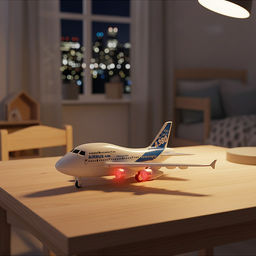 Самолет "Боинг-2" р/у, 27 MHz, свет, аккум, в коробке