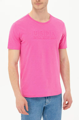 Мужская розовая футболка с круглым вырезом - U.s. polo assn фото 6
