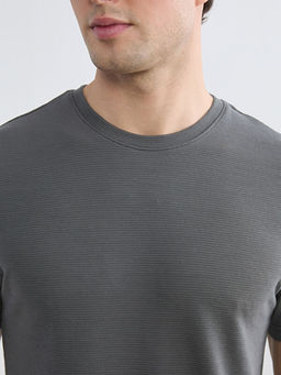 Bisiklet Yaka Penye Erkek Ti??rt