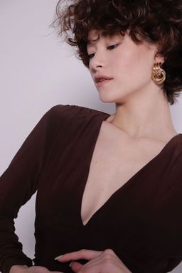 Мини-платье шоколадное - Martichelli фото 8