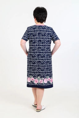 Халат женский, цвет синий