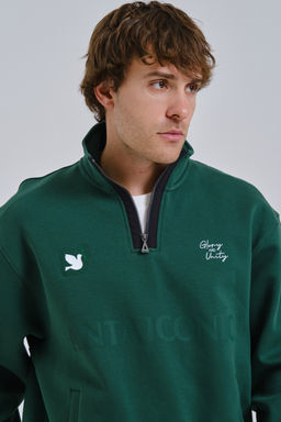 Свитшот Зеленый ICONIC Sweatshirt - Anta фото 4