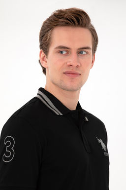 Erkek Slim Fit Polo Yaka Siyah Basic Ti__rt Sepette S_rpriz _ndirim - U.s. polo assn фото 2