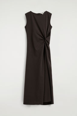 VESTIDO MIDI EL?STICO CON DETALLE DE NUDO - H&m фото 2