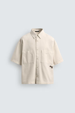 CAMISA ESTRUCTURA BOLSILLOS / Blanco - Zara фото 7