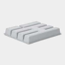 Лоток для столовых приборов, 5 отделений, 25.5×30.7×4.6 см, пластик, серый