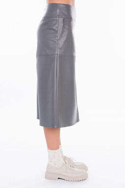 NOBBY, Юбка Ю303-500/8 (серый) (эко-кожа)  фото 4