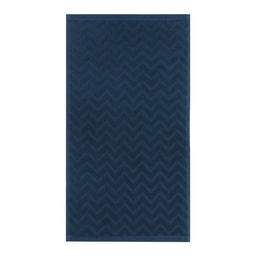 Полотенце махровое LoveLife Zig-Zag, 30х60 см, цвет голубая ель, 100% хл, 450 г/м²