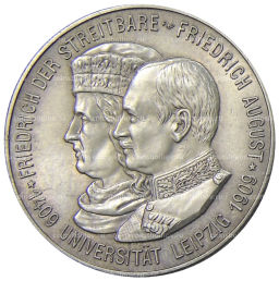 2 марки 1909 года Германия (Саксония)  500 лет Лейпцигскому университету