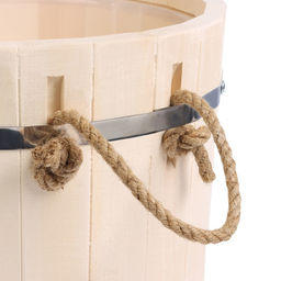 Запарник - ведро для бани и сауны, 18 л, липа, пластиковая вставка, с крышкой, «Добропаровъ»