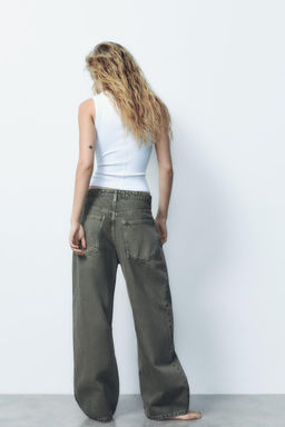 TRF MID-RISE BAGGY BALLOON JEANS - Zara фото 8