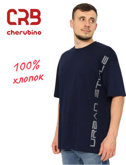 CRB wear/CWSM 60311-41 Футболка мужская,темно-синий/Ex.Cherubino