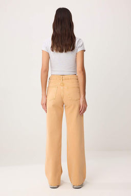 Turuncu Yuksek Bel %100 Pamuk Wide Leg Jeans TWOSS26JE00180 - Trendyolmilla фото 6