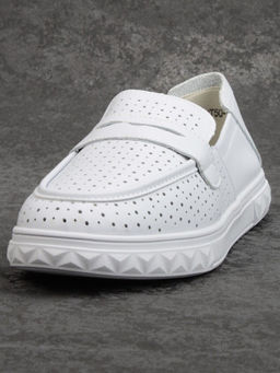 03-DXT50-3 GRAY Лоферы женские (натуральная кожа)